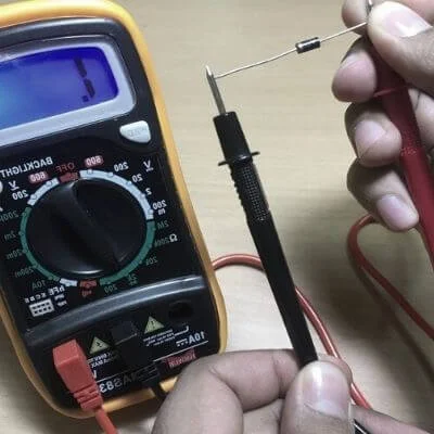 diode testing with digital multimeter