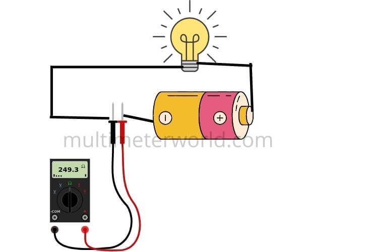 how to check battery with multimeter in series