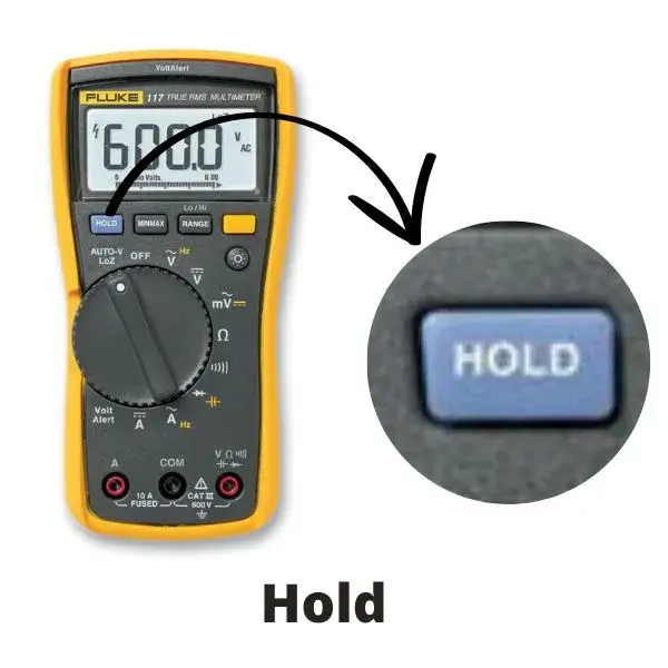Hold Symbol on multimeter