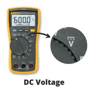 multimeter symbol for dc voltage