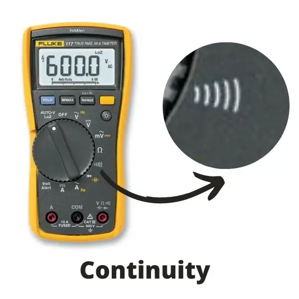 Continuity Symbol on multimeter