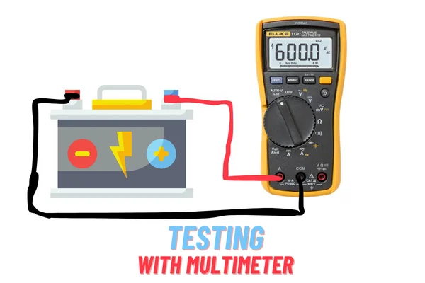 How to check battery amps with a multimeter
