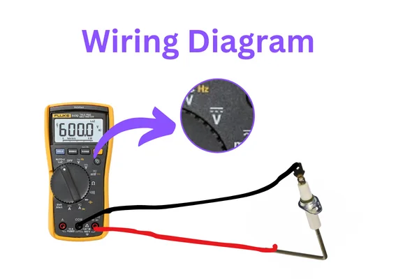 wiring diagram of testing flame sensor with multimeter