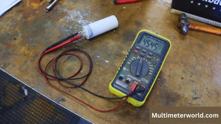 How to test a run capacitor with a multimeter