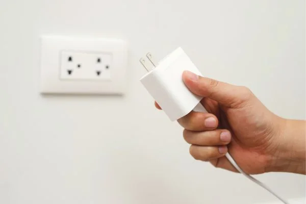 Unplug Your Equipment From The Power Source