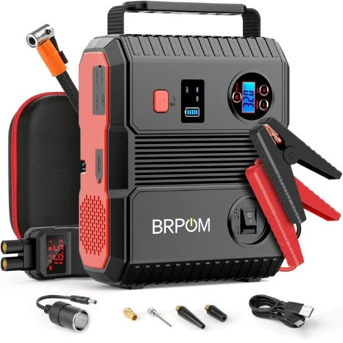 BRPOM Car Jump Starter with Air Compressor