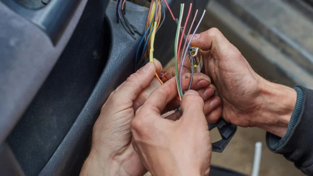 Testing of headlight wiring resistance