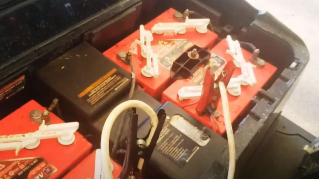 What do you need to jump-start a golf cart?