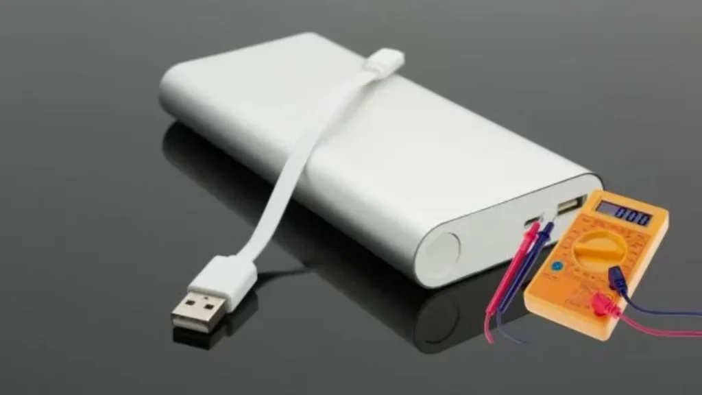 Connect The Multimeter To The Power Bank’s USB Port And Turn It On