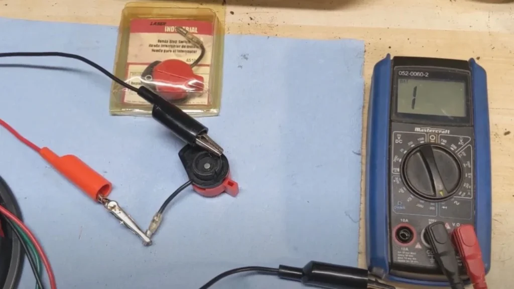 How to test a kill switch with a multimeter?
