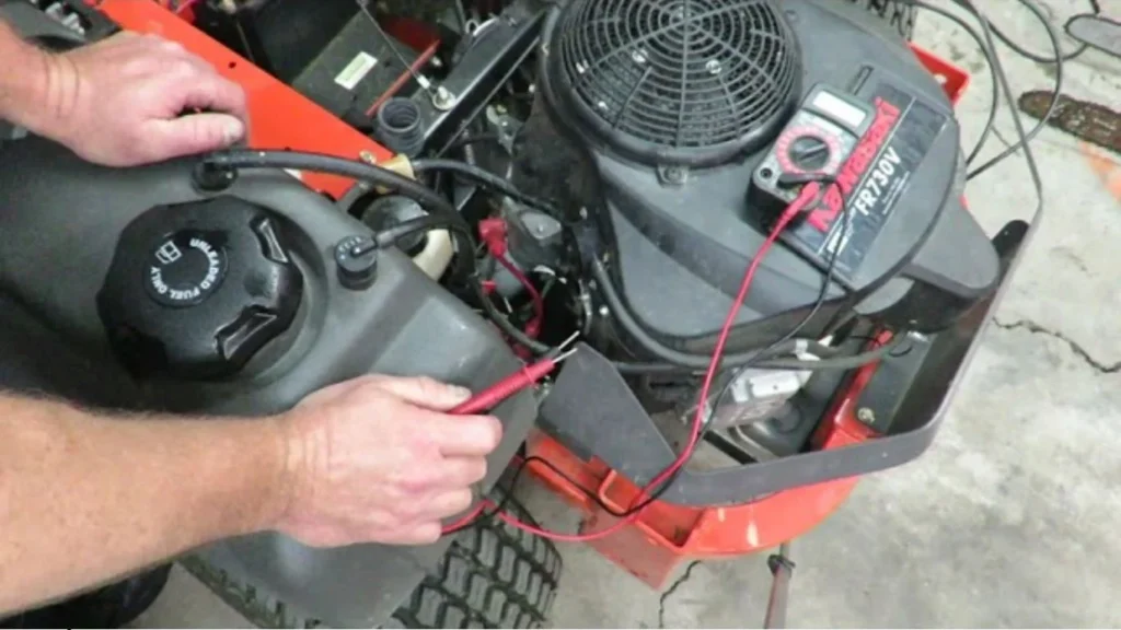 voltage regulator on a lawnmower engine