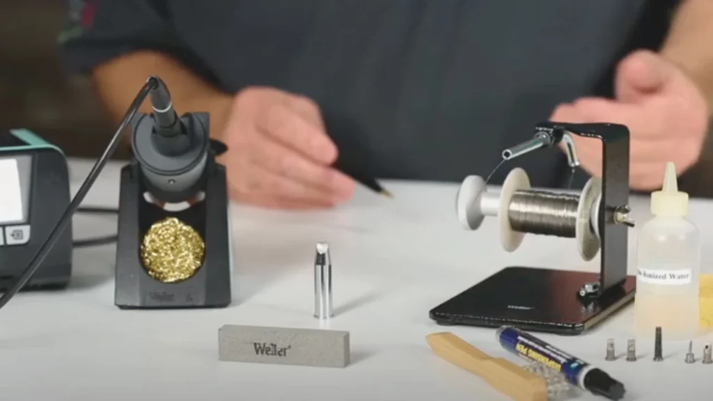 How long for soldering iron to heat up?