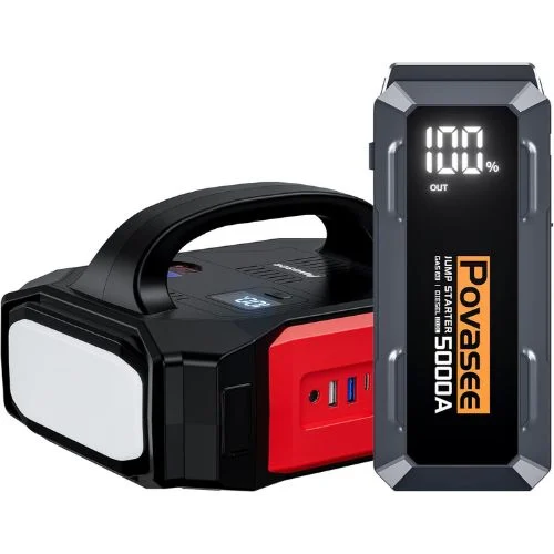  Povasee Jump Starter with Air Compressor 
