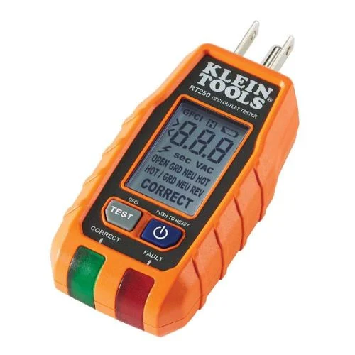 1- Klein Tools RT250 GFCI Outlet Tester