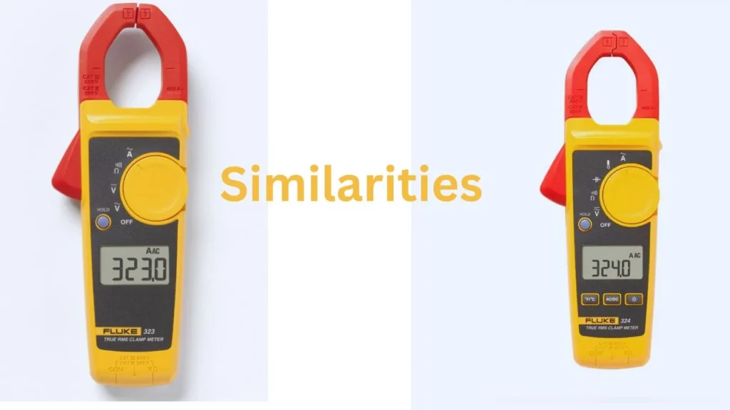 Similarities in Fluke 323 vs 324 Clamp Meter