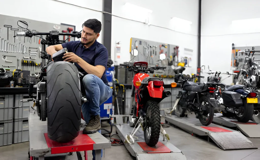 Visual Inspection of Motorcycle Battery