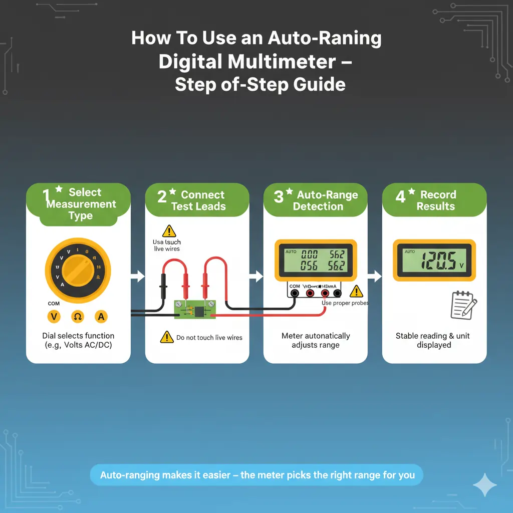 How Do You Use An Auto Ranging Digital Multimeter
