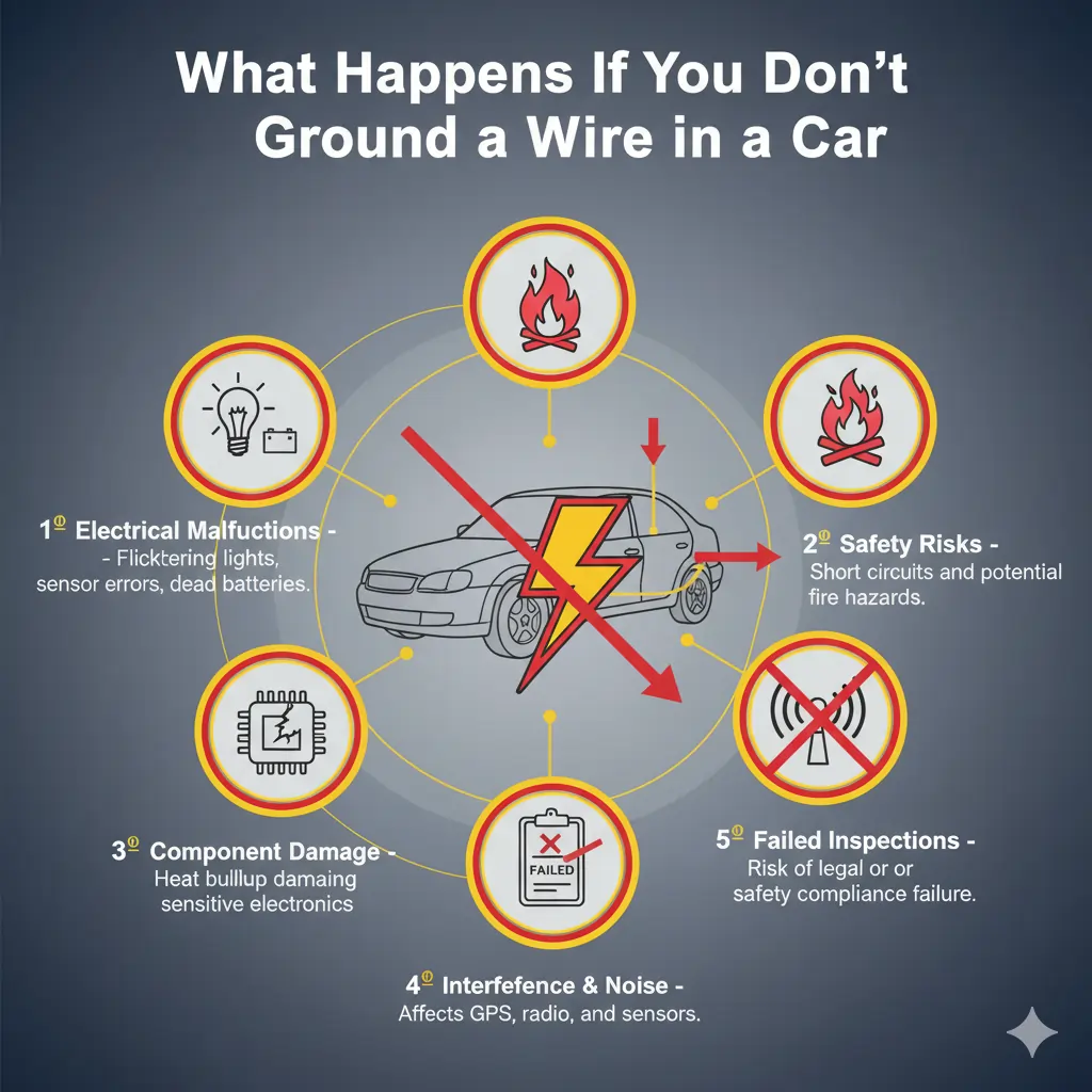 How to Ground a Wire in a Car