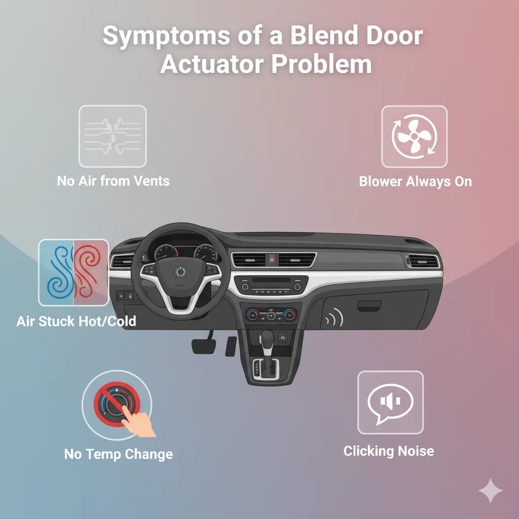 Symptoms Of A Blend Door Actuator Problem
