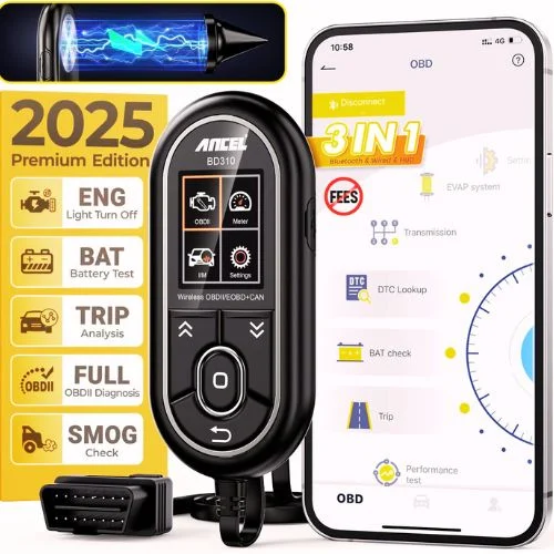 ANCEL BD310 OBD2 Scanner – Wired, Bluetooth & HUD in One
