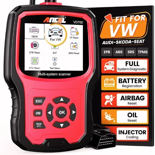 ANCEL VD700 – Best Budget Audi/VW Scanner with Full-System Access