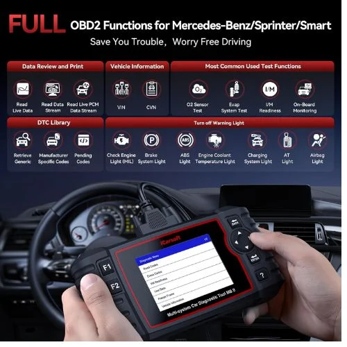 iCarsoft MB II OBD2 Scanner — My Go-To for Mercedes