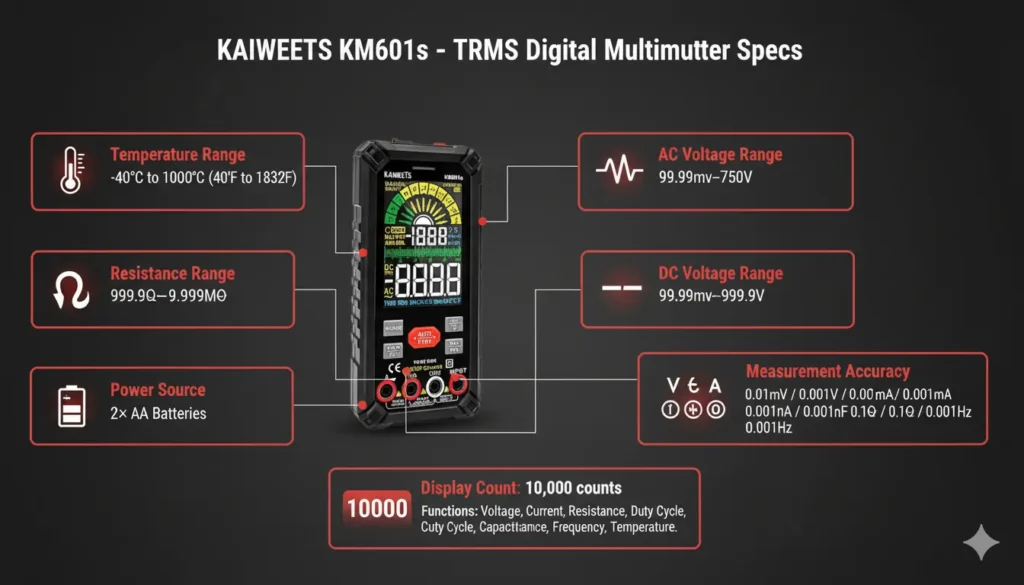 KAIWEETS KM601 Digital Multimeter Review
